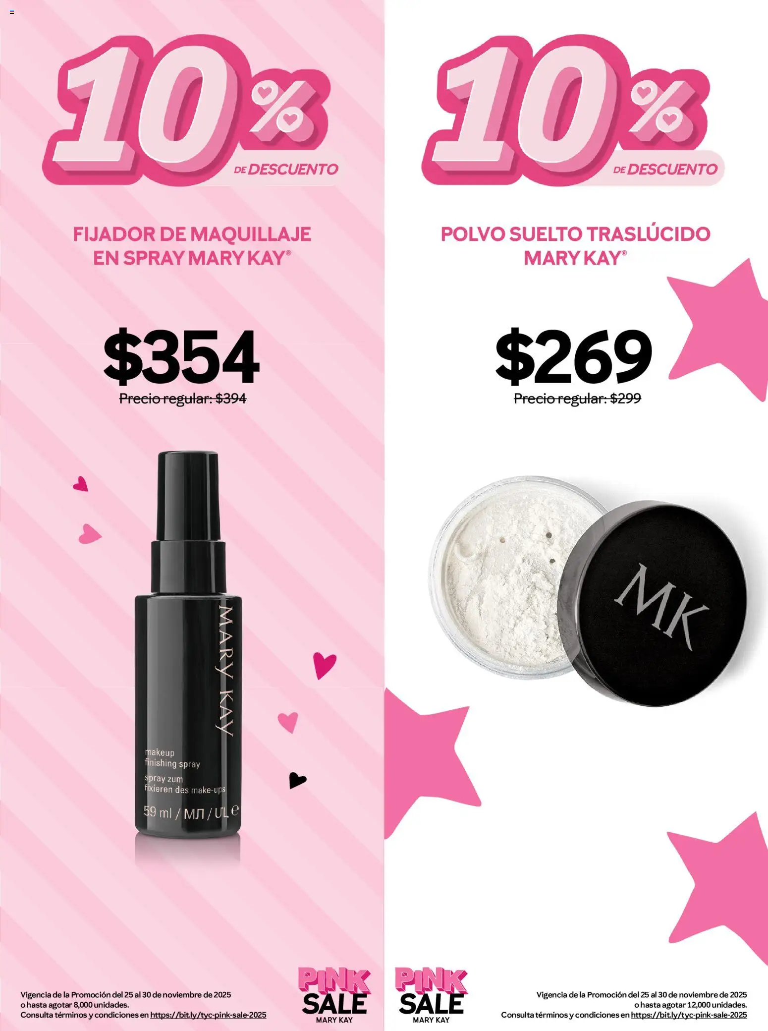Nuevas ofertas de Mary Kay válidas en toda la República Mexicana desde el 25.11.2025. ¡Encuentra las mejores ofertas en Mary Kay catálogo! | Página: 5 | Productos: Fijador, Maquillaje, Polvo