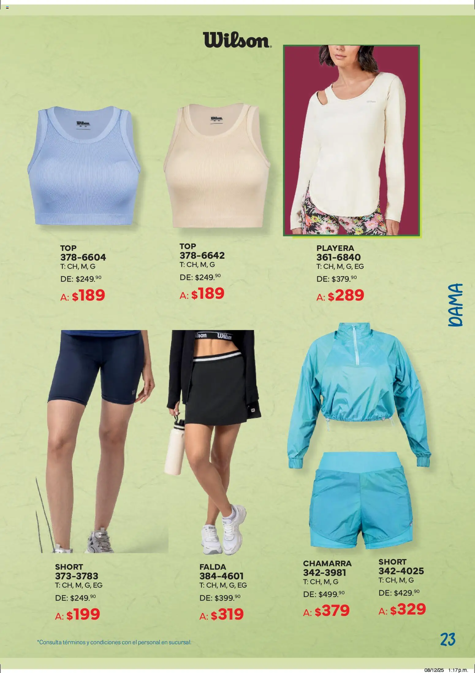 Nuevas ofertas de Andrea válidas en toda la República Mexicana desde el 21.12.2025. ¡Encuentra las mejores ofertas en Andrea catálogo Cumple tus Propósitos! | Página: 23 | Productos: Chamarra, Playera, Falda, Short