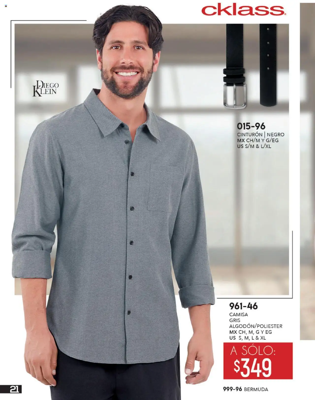 Nuevas ofertas de Cklass válidas en toda la República Mexicana desde el 14.07.2025. ¡Encuentra las mejores ofertas en Cklass catálogo Ropa Caballero! | Página: 22 | Productos: Cinturón, Camisa, Bermuda