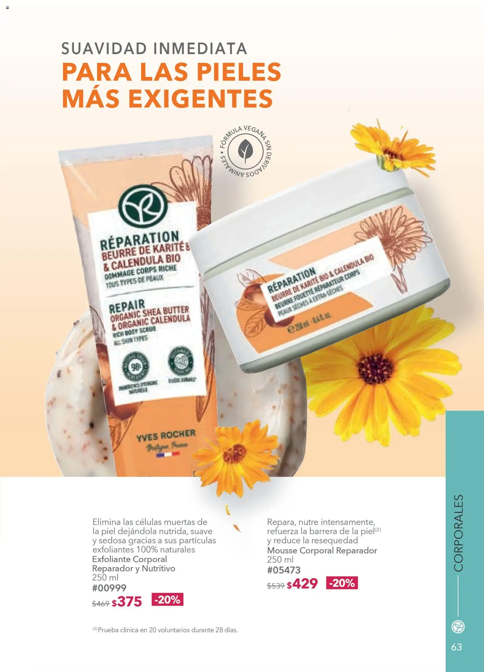 Nuevas ofertas de Yves Rocher válidas en toda la República Mexicana desde el 03.03.2026. ¡Encuentra las mejores ofertas en Yves Rocher campaña 4 2026! | Página: 65 | Productos: Exfoliante corporal, Mousse