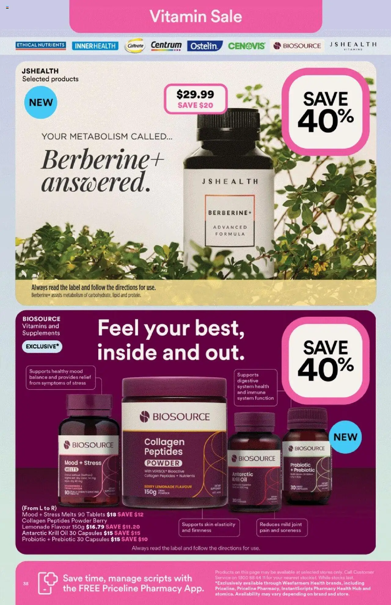 Priceline Pharmacy catalogue - valid from 14.08.2025 | Page: 38 | Products: Powder, Oil, Nutrients, Tablets