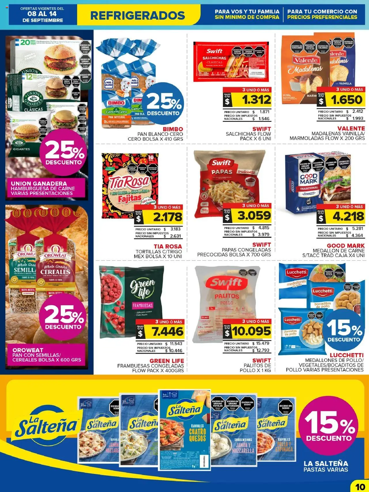 Carrefour Maxi catálogo - Jujuy │ válido desde el 08.09.2025 | Página: 9 | Productos: Bolsa, Fuente, Pan, Ravioles