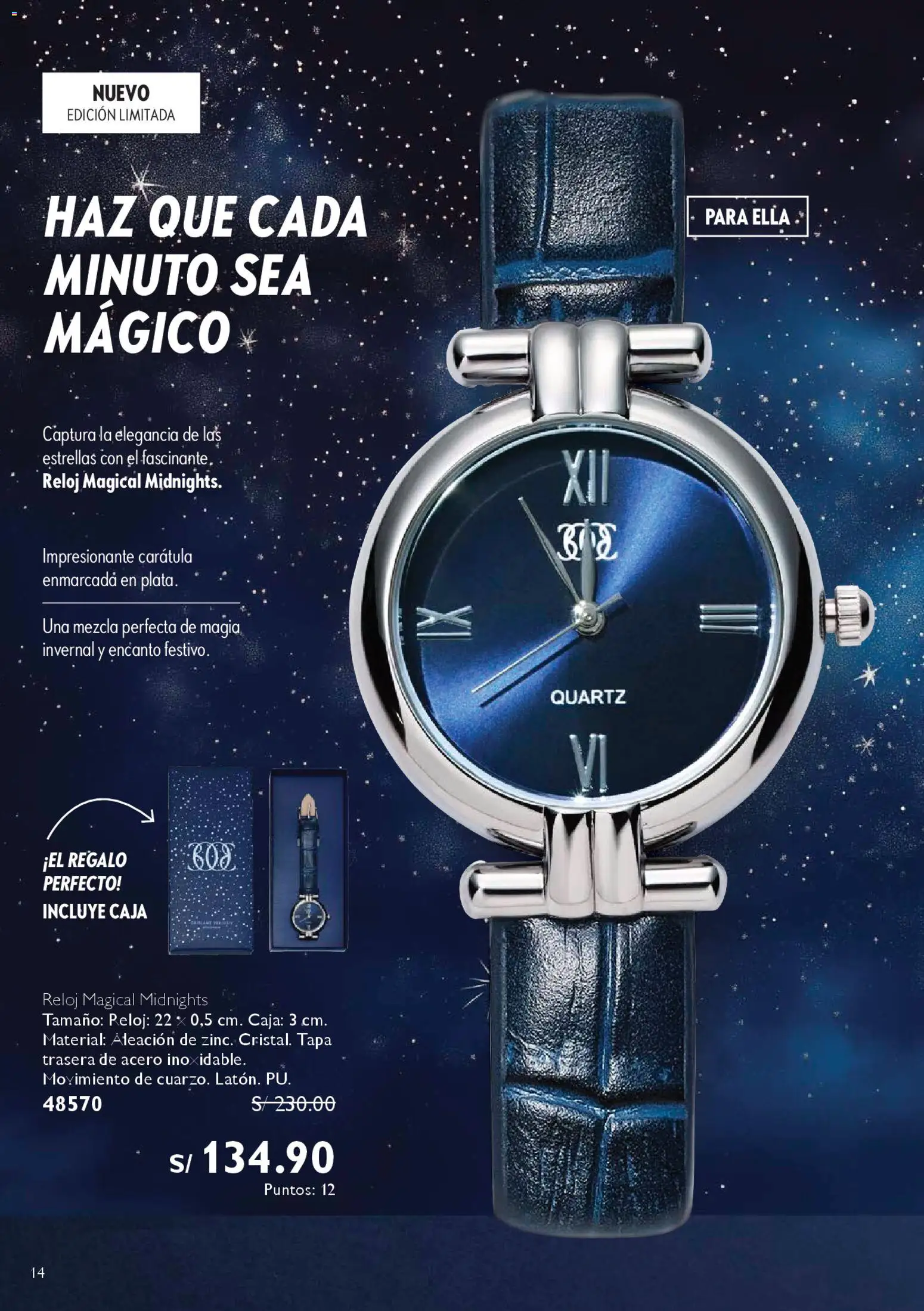 Catálogo Oriflame válido desde 06.12.2025 | Página: 14 | Productos: Caja, Reloj