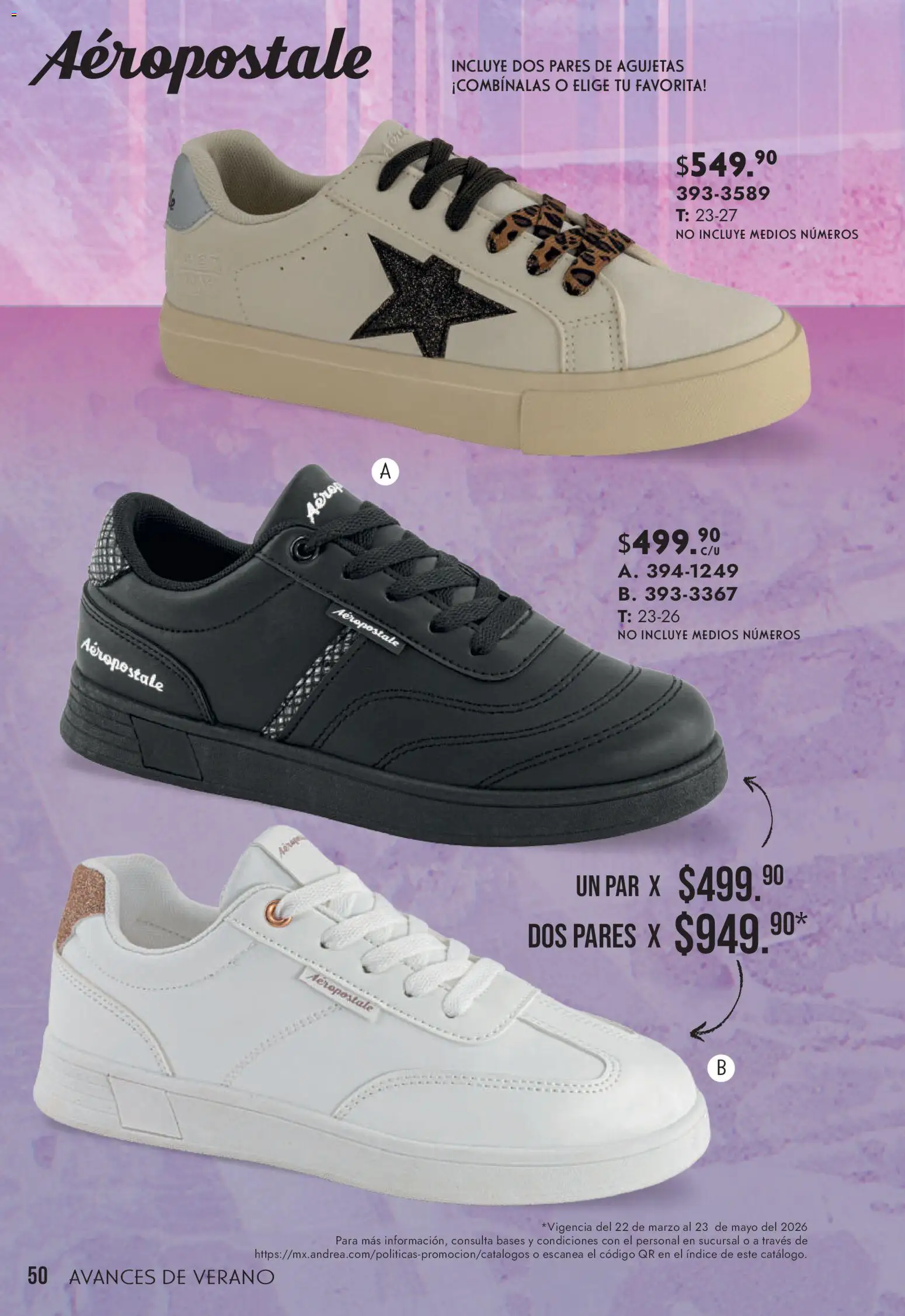 Nuevas ofertas de Andrea válidas en toda la República Mexicana desde el 22.03.2026. ¡Encuentra las mejores ofertas en Andrea catálogo Avances de Verano! | Página: 50