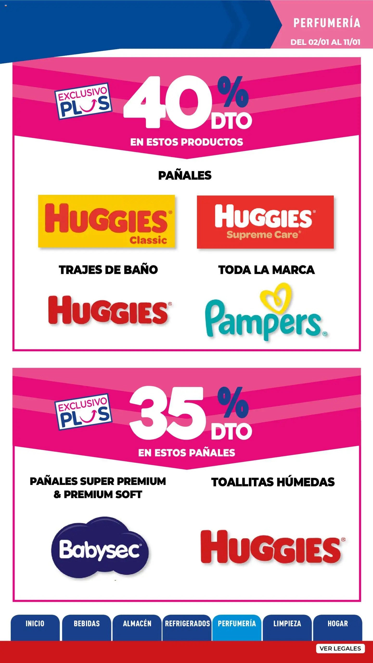 La Anonima catálogo │ válido desde el 02.01.2026 | Página: 23 | Productos: Baño, Toallitas húmedas, Pañales