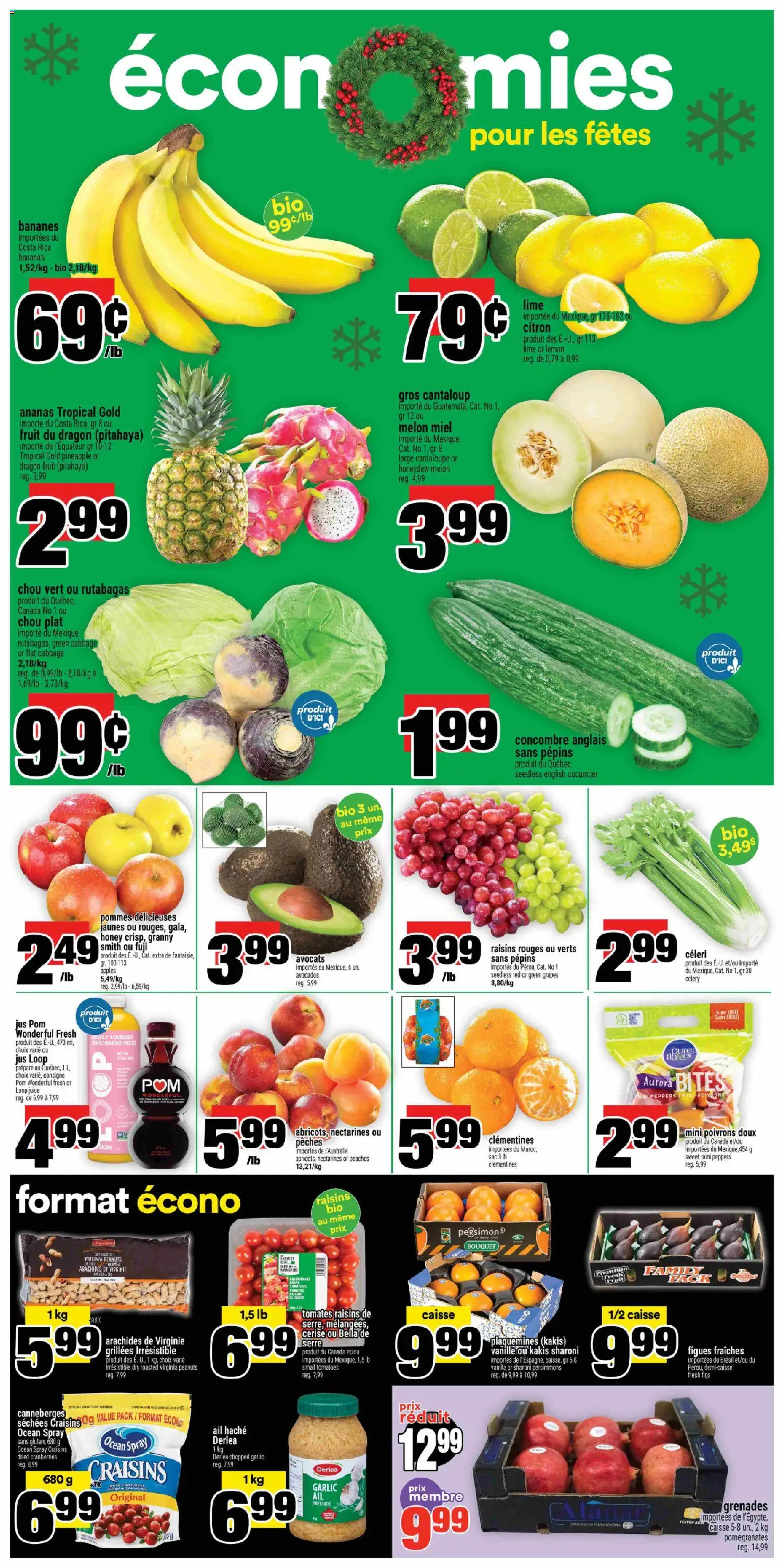 Super C flyer valid from 11.12.2025 | Page: 5 | Products: Pineapple, Juice, Apples, Bananas