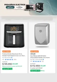 Vista previa Mercado Libre catálogo válido desde el 17.11.2025 | Página: 8 | Productos: Freidora, Freidora de aire