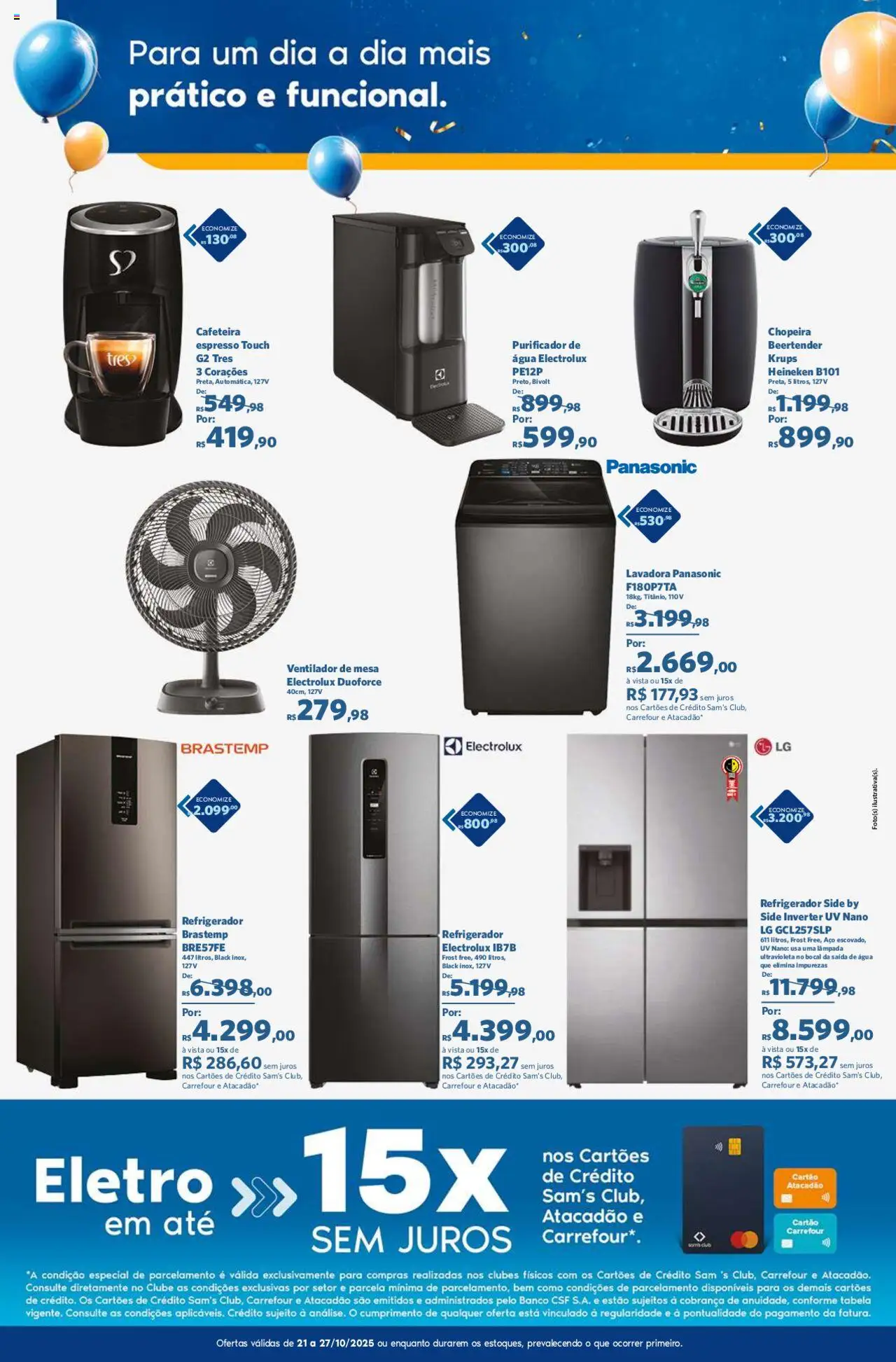 Sam's Club Folheto - válido de 21.10.2025 | Página: 14 | Produtos: Ventilador, Purificador, Mesa, Heineken