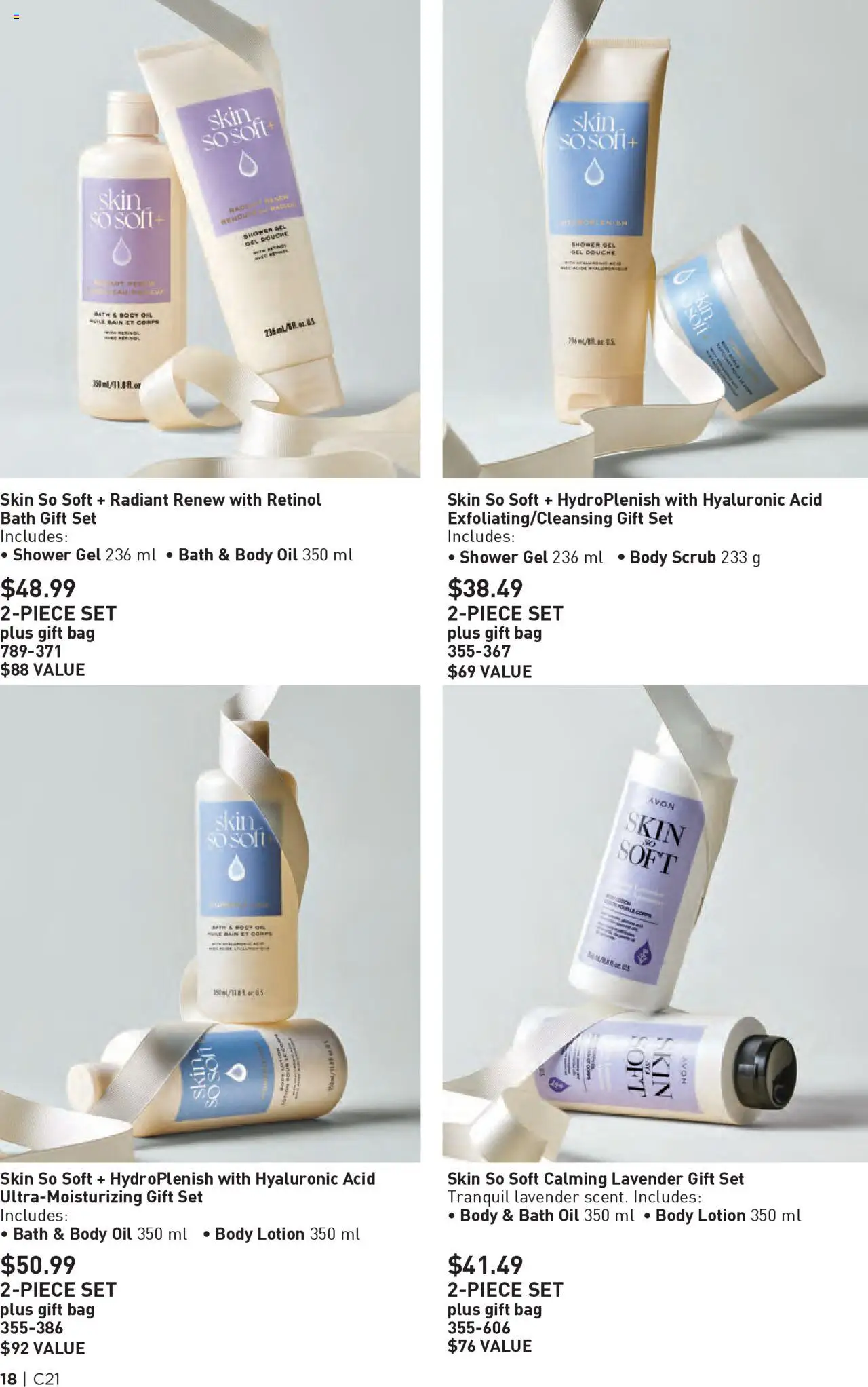 Avon flyer valid from 09.10.2025 | Page: 18 | Products: Bag, Body lotion, Bath, Shower