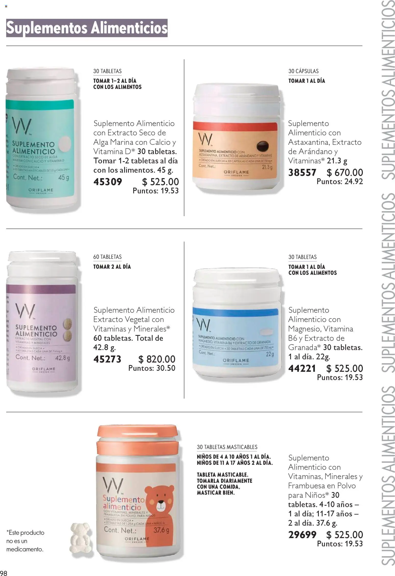 Nuevas ofertas de Oriflame válidas en toda la República Mexicana desde el 06.12.2025. ¡Encuentra las mejores ofertas en Oriflame campaña 12 2025! | Página: 98 | Productos: Vitaminas, Polvo, Tableta