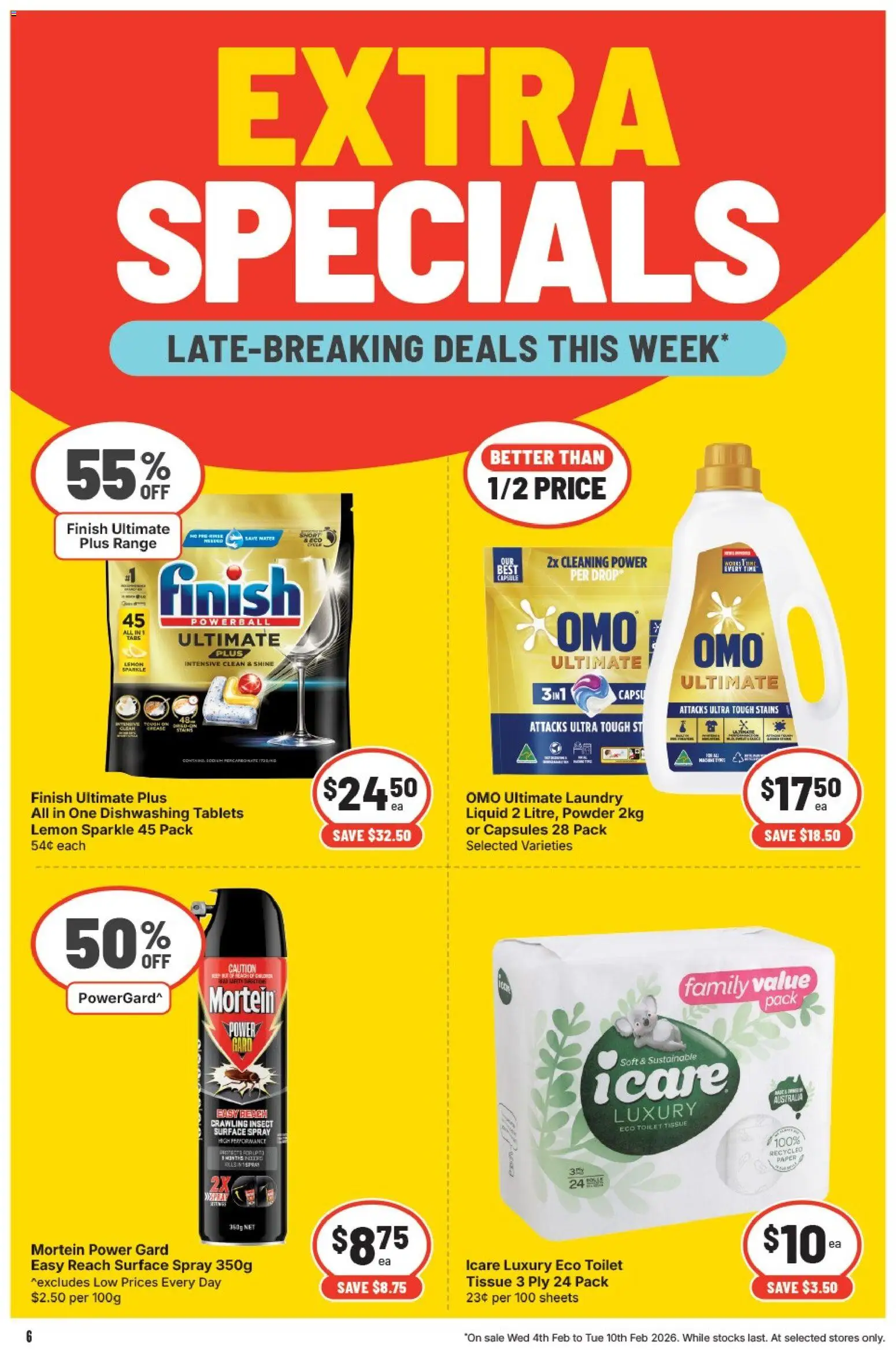 IGA catalogue - valid from 04.02.2026 | Page: 7 | Products: Water, Lemon, Laundry, Tablets