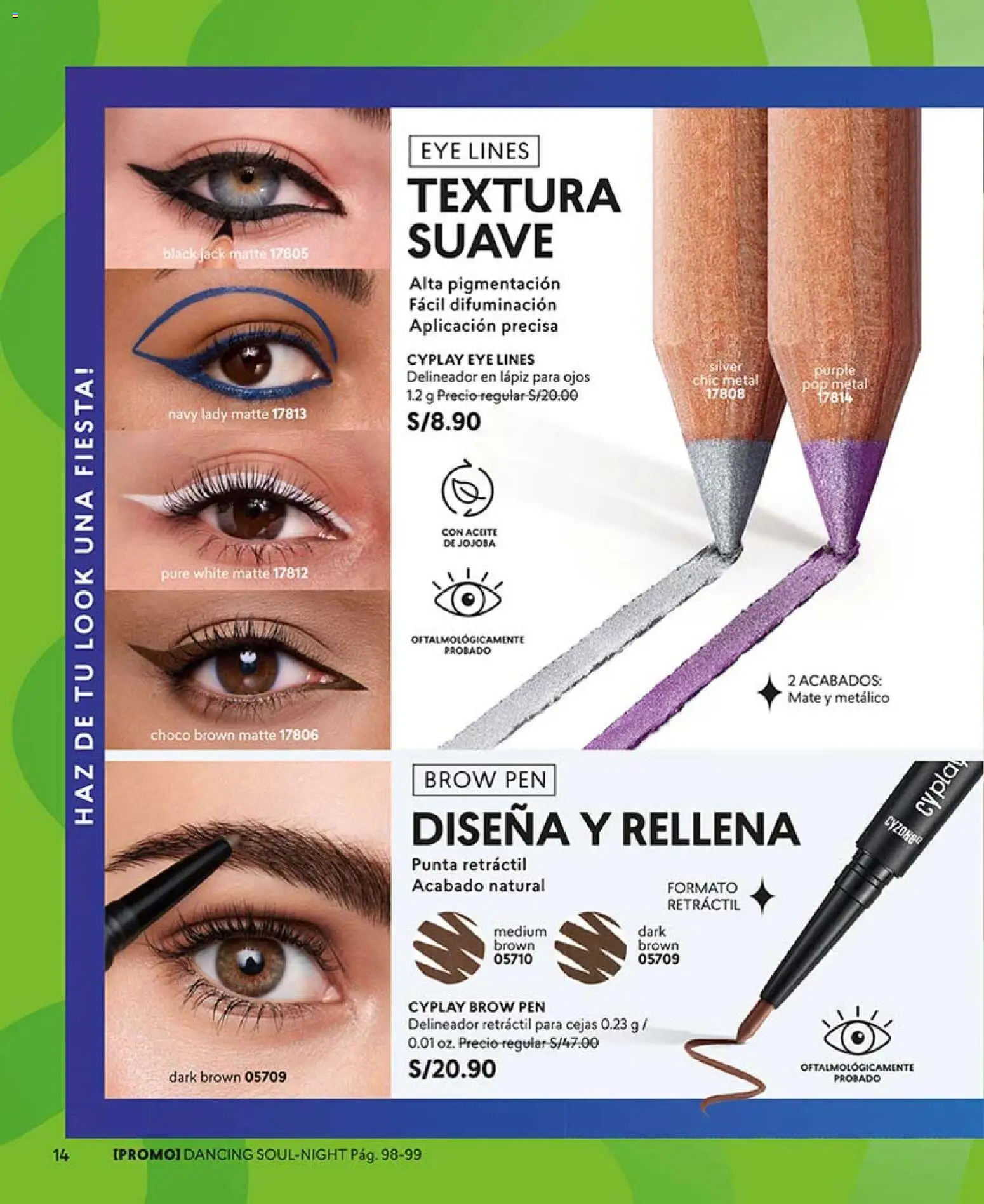 Catálogo CyZone válido desde 31.01.2026 | Página: 14 | Productos: Delineador, Aceite