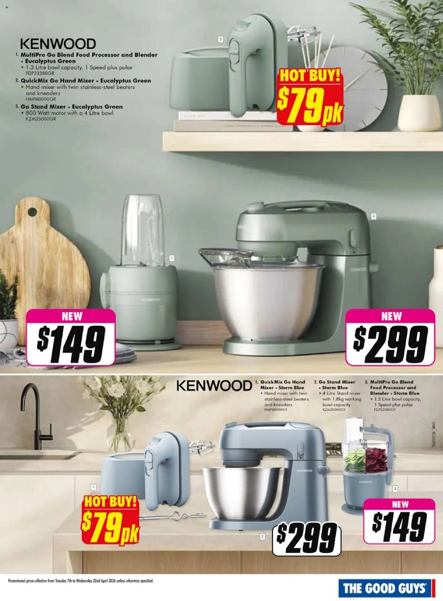The Good Guys catalogue - valid from 06.04.2026 | Page: 25 | Products: Blender, Mixer, Food processor