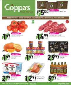 Preview of Coppas Fresh Market weekly flyer / circulaire from shop Coppas Fresh Market valid from 27.11.2025