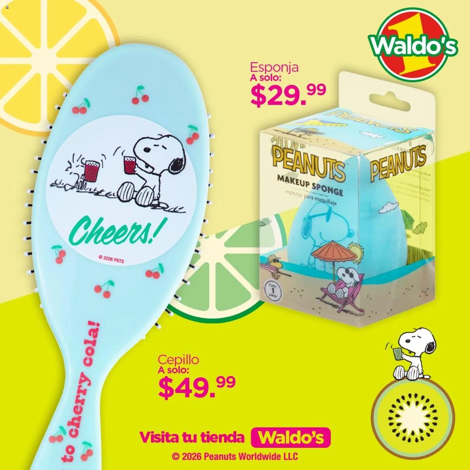Nuevas ofertas de Waldo's válidas en toda la República Mexicana desde el 28.03.2026. ¡Encuentra las mejores ofertas en Waldo's catálogo! | Página: 4 | Productos: Cepillo, Esponja, Maquillaje