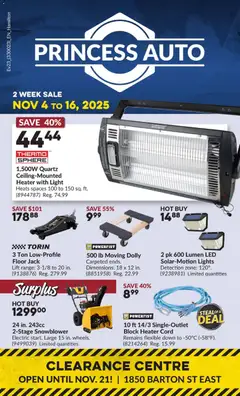 Preview of Princess Auto - 2 Week Sale! from shop Princess Auto valid from 04.11.2025