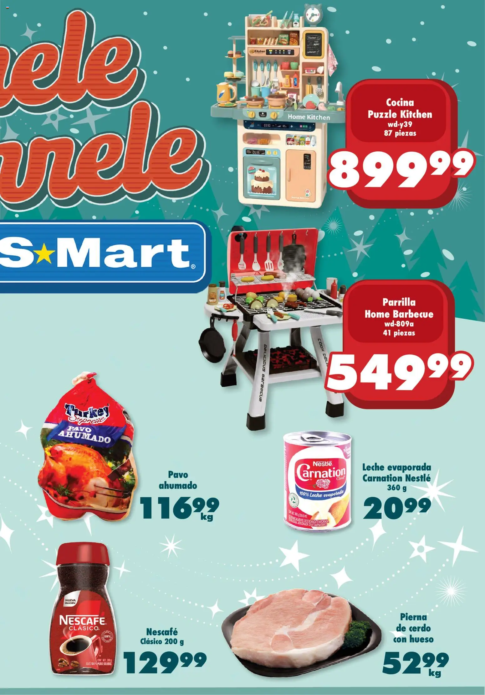 Nuevas ofertas de S-Mart válidas en toda la República Mexicana desde el 09.12.2025. ¡Encuentra las mejores ofertas en S-Mart folleto Reynosa! | Página: 3 | Productos: Café, Cerdo, Vitaminas, Parrilla