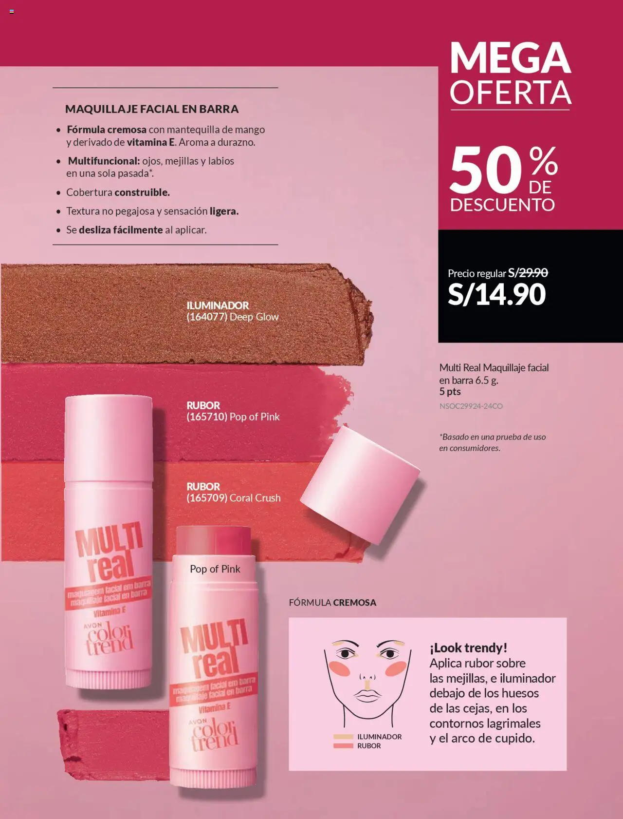 Catálogo Avon válido desde 11.08.2025 | Página: 56 | Productos: Mantequilla, Maquillaje, Rubor