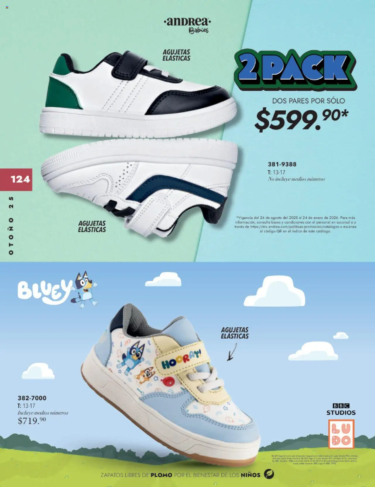 Nuevas ofertas de Andrea válidas en toda la República Mexicana desde el 24.08.2025. ¡Encuentra las mejores ofertas en Andrea - Catálogo Infantil Baby! | Página: 36 | Productos: Zapatos