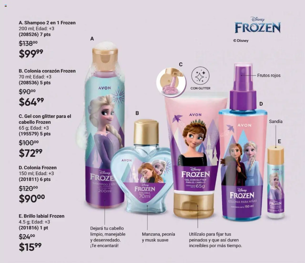 Nuevas ofertas de AVON válidas en toda la República Mexicana desde el 09.10.2025. ¡Encuentra las mejores ofertas en AVON - Casa & Estilo 16 2025! | Página: 153 | Productos: Sandía, Brillo, Glitter