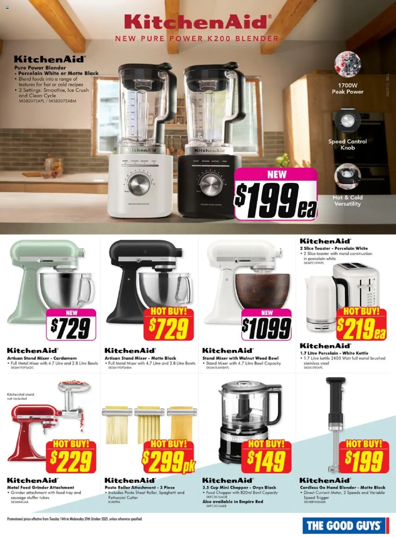The Good Guys catalogue - valid from 13.10.2025 | Page: 25 | Products: Pasta, Wood, Sausage, Grinder