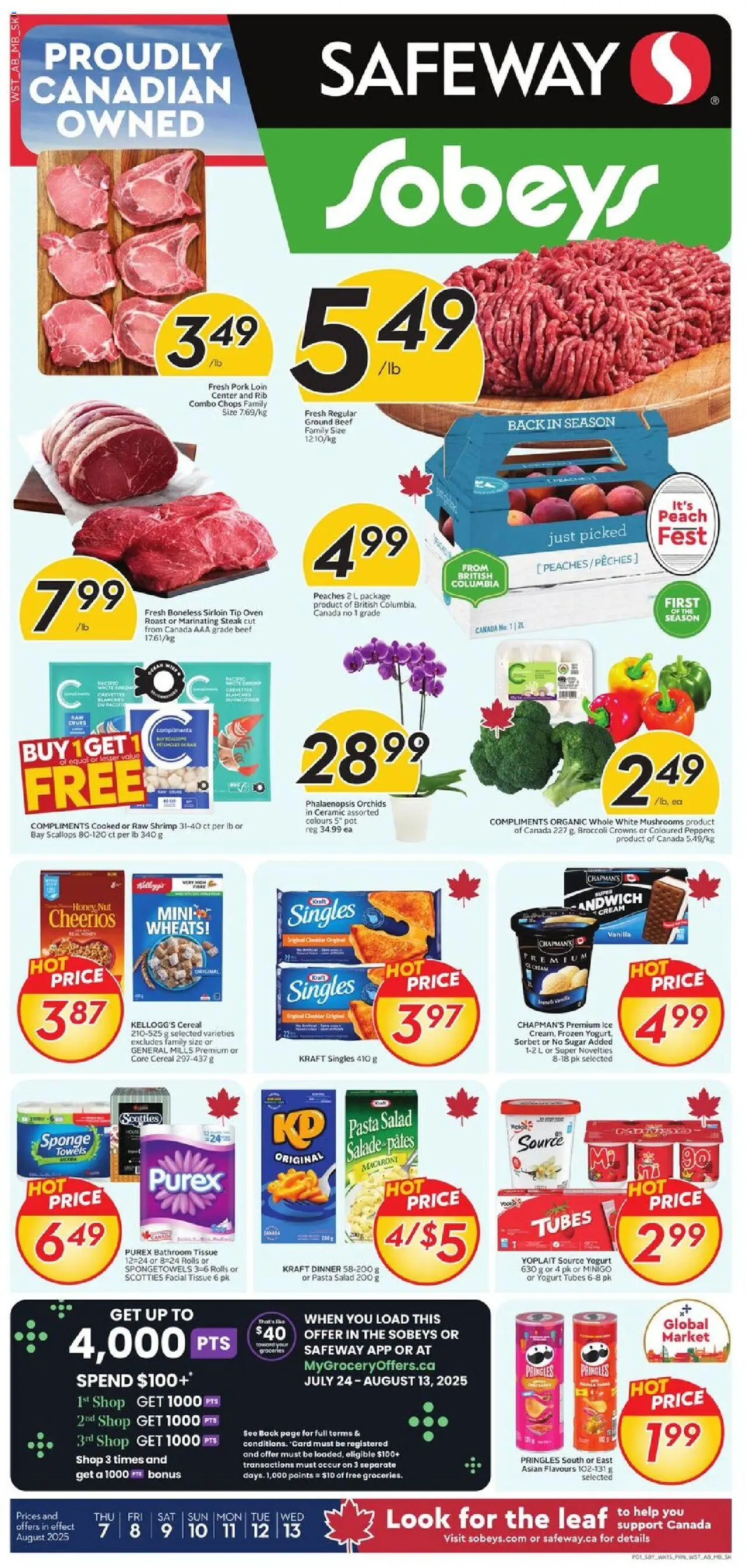 Sobeys flyer valid from 07.08.2025 | Page: 1