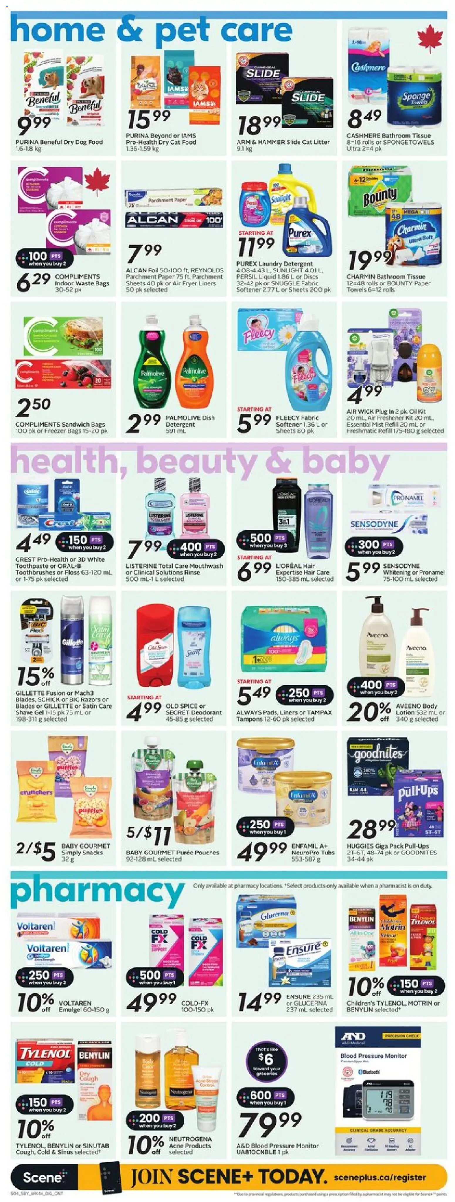 Sobeys flyer valid from 26.02.2026 | Page: 12 | Products: Monitor, Deodorant, Toothpaste, Oil