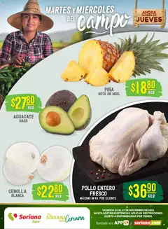 Vista previa de Soriana - Martes y Miércoles del Campo Súper: Chih, Delicias, Dur y Coah (excepto Saltillo), nuevo folleto de la tienda, válido en México a partir del 26.11.2025