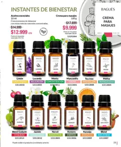 Vista previa Bagués catálogo válido desde el 15.12.2025 | Página: 23 | Productos: Aceite, Limón, Esencias, Crema