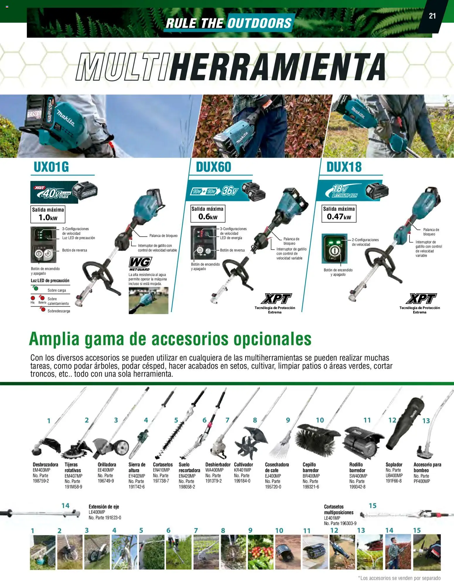 Nuevas ofertas de Makita válidas en toda la República Mexicana desde el 07.10.2024. ¡Encuentra las mejores ofertas en Makita catálogo Ope! | Página: 21 | Productos: Extensión, Cepillo, Sierra, Batería