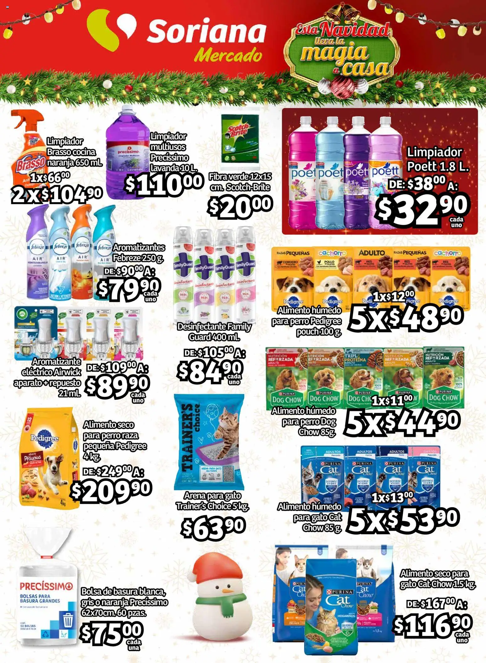 Nuevas ofertas de Soriana válidas en toda la República Mexicana desde el 13.11.2025. ¡Encuentra las mejores ofertas en Soriana - Pesito Valedor Mercado: Edo Mex, Valle De México, Gro, Hgo, Mor, Pue, Qto, Tlax, Ver! | Página: 14 | Productos: Pollo, Bolsa, Limpiador, Cocina