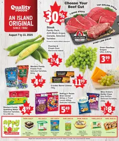 Preview of Quality Foods weekly flyer / circulaire from shop Quality Foods valid from 07.08.2025