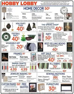 Preview of Hobby Lobby weekly ads valid from 28.12.2025