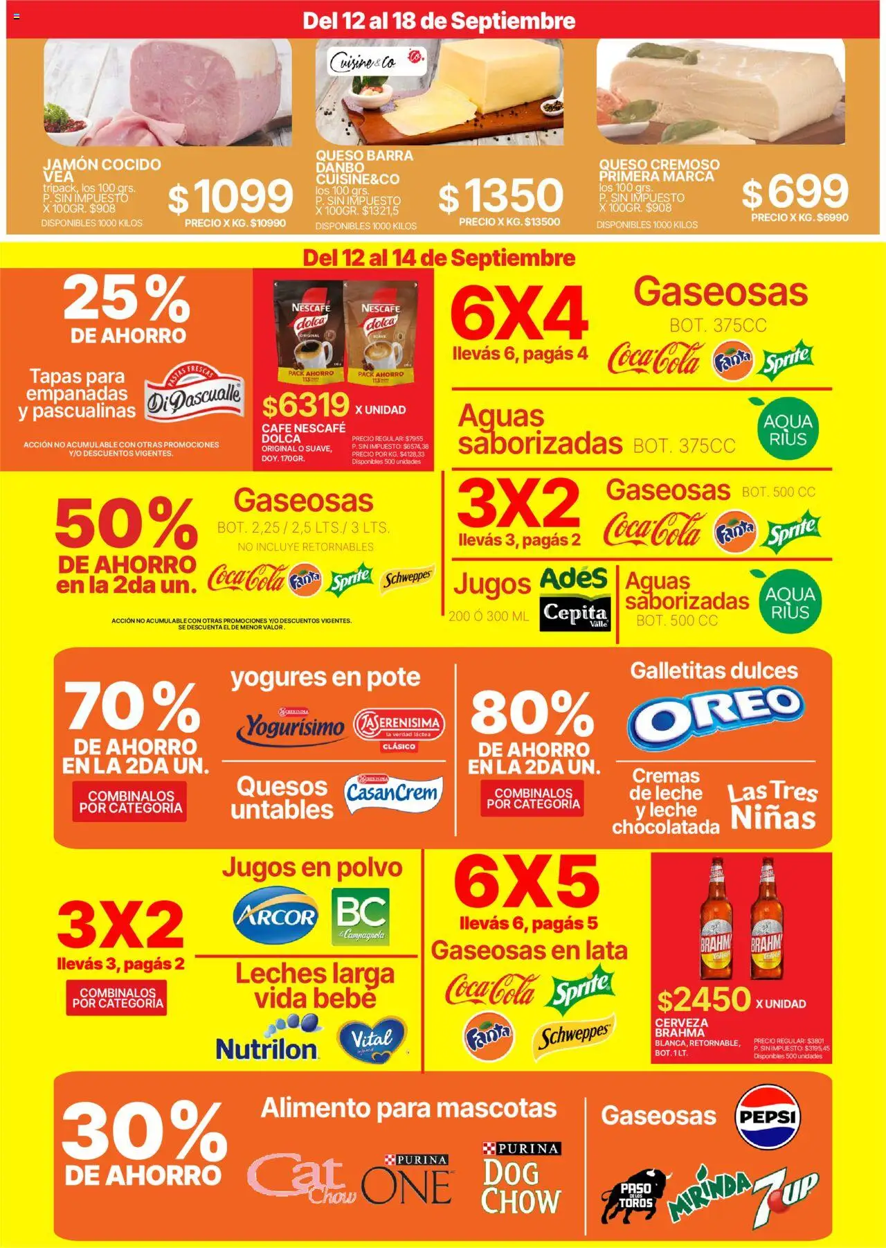 Vea ofertas │ válido desde el 12.09.2025 | Página: 3 | Productos: Queso, Café, Chocolatada, Cerveza