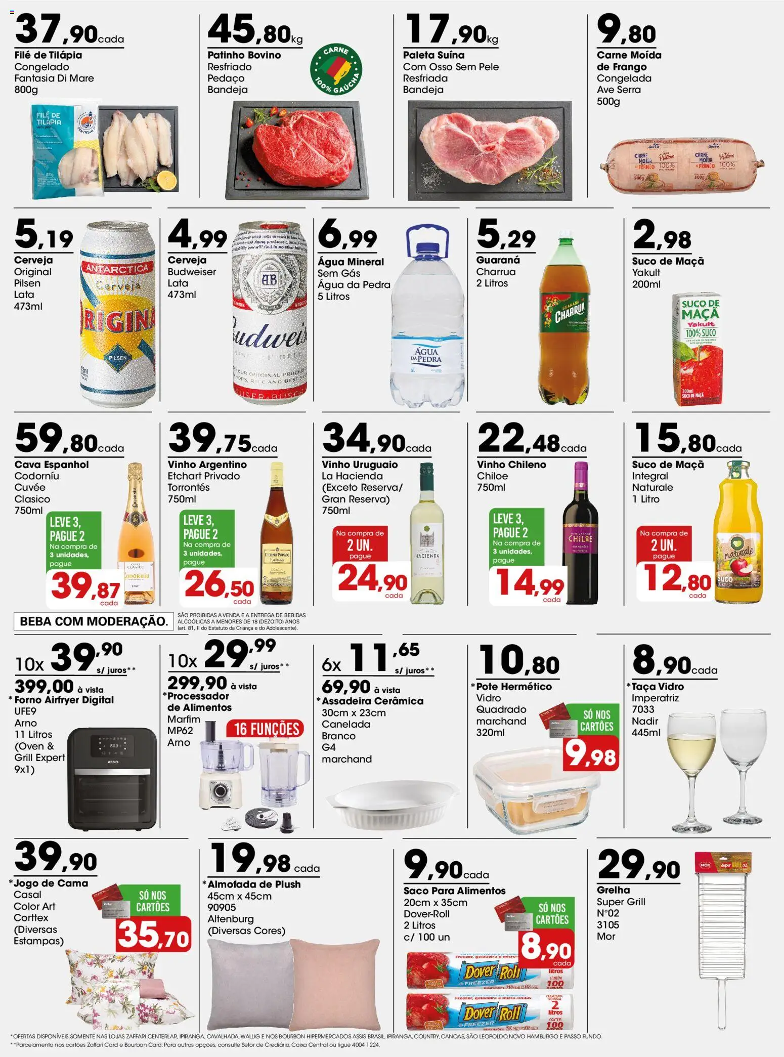 Zaffari Folheto - válido de 23.03.2026 | Página: 3 | Produtos: Forno, Grill, Suco, Bandeja
