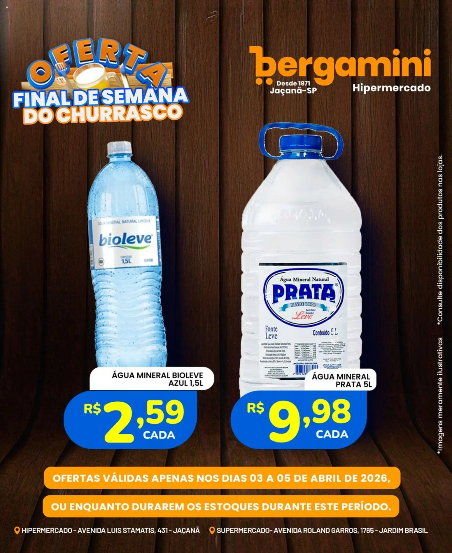 Supermercado Bergamini Folheto - válido de 03.04.2026 | Página: 7 | Produtos: Água mineral