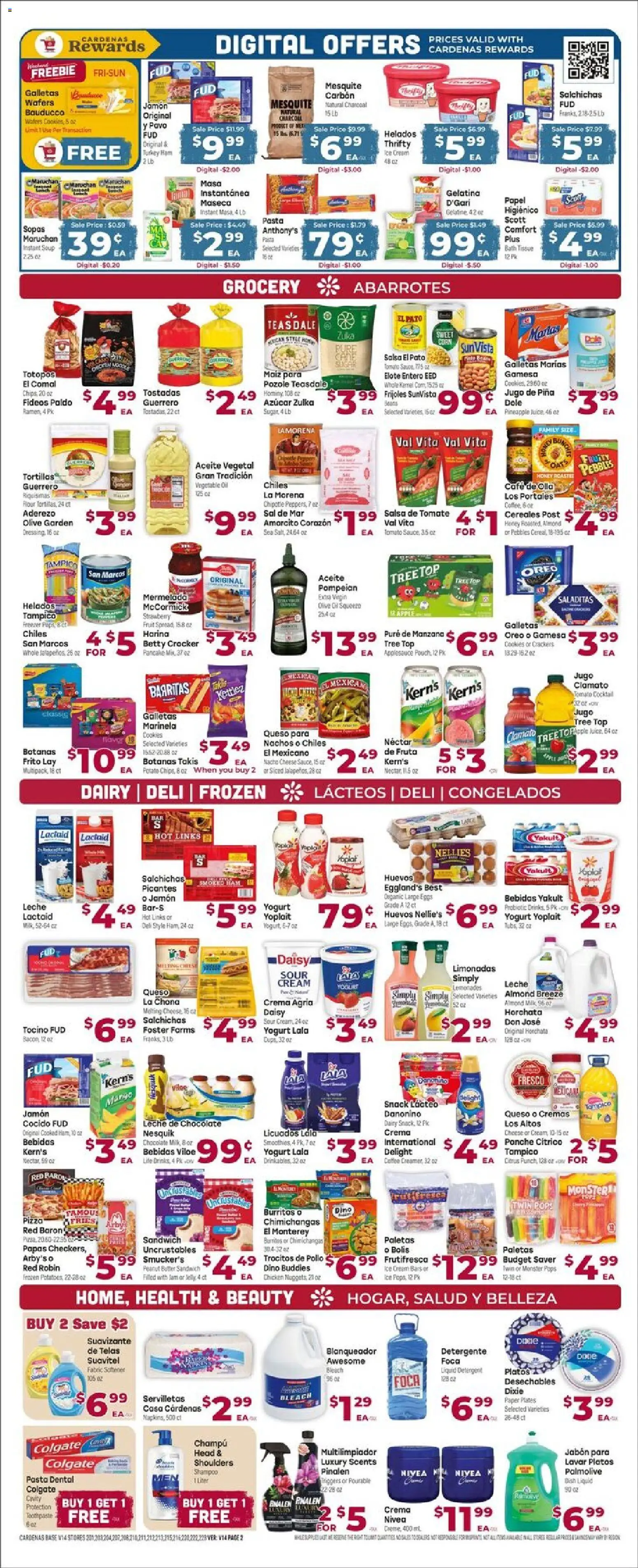 Cardenas Weekly Ad - valid from 15.04.2026 | Page: 2 | Products: Butter, Chocolate, Ham, Mango