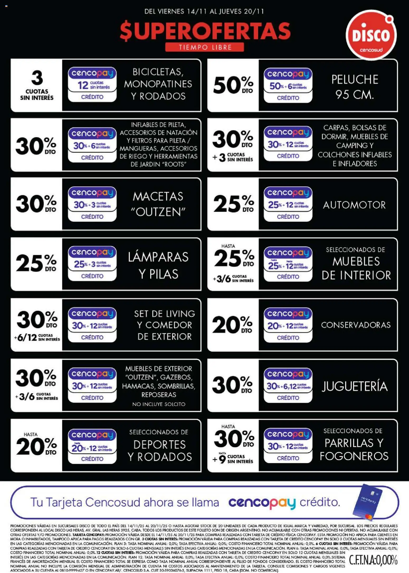 Disco - Ofertas | Electro, T. Libre y más │ válido desde el 13.11.2025 | Página: 4 | Productos: Disco, Pilas, Pileta