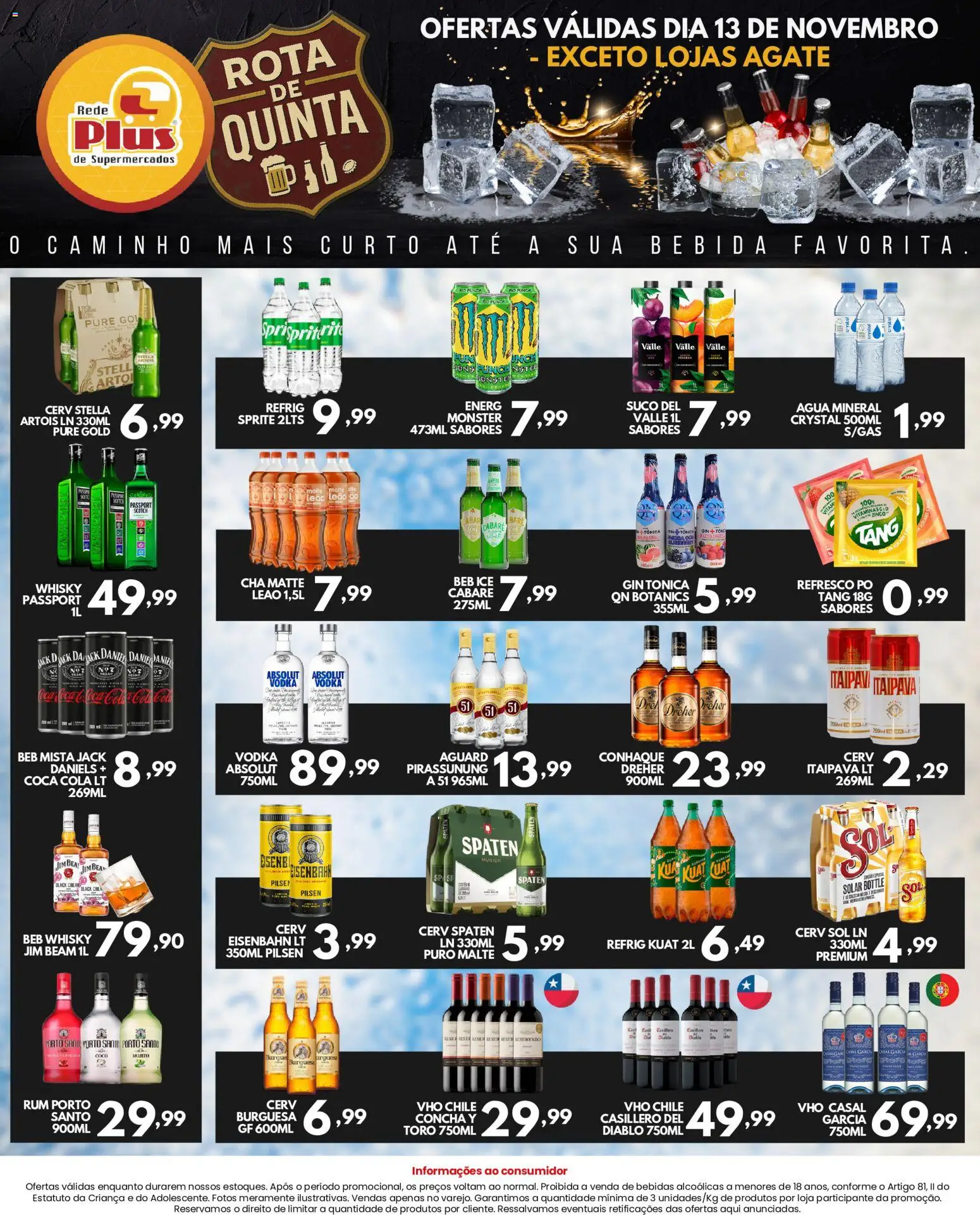 Rede Plus Supermercados Folheto - válido de 12.11.2025 | Página: 4 | Produtos: Coco, Cola, Suco, Água mineral