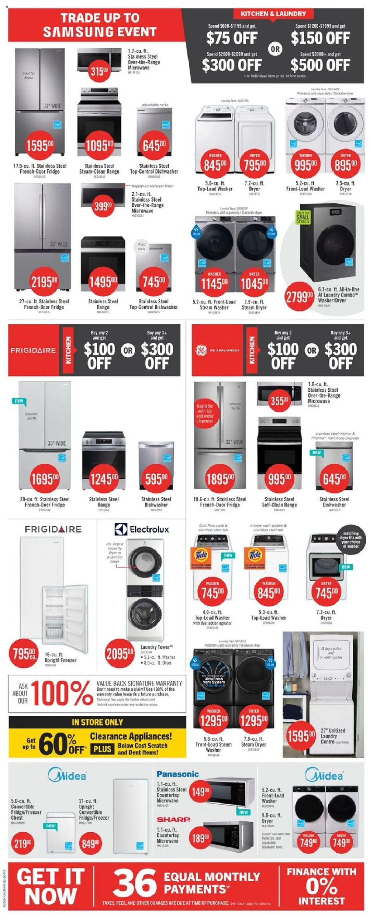 The Brick flyer valid from 10.10.2025 | Page: 17 | Products: Freezer, Dryer, Dishwasher