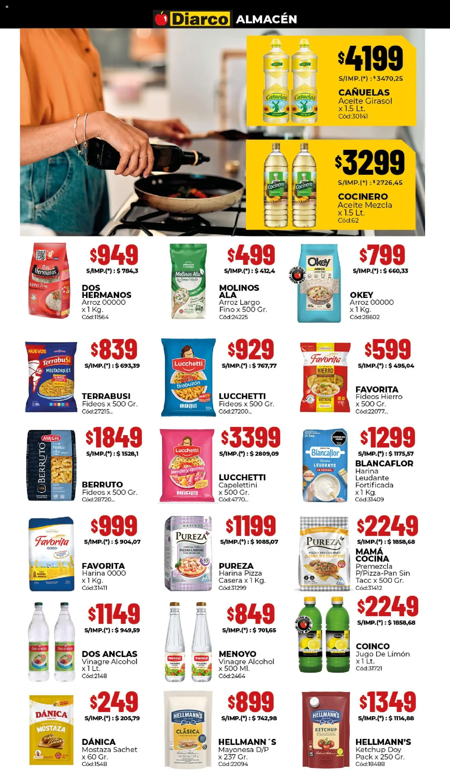 Diarco - Ofertas │ válido desde el 29.12.2025 | Página: 2 | Productos: Aceite, Limón, Queso, Pan