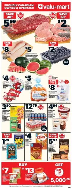 Preview of Valu Mart weekly flyer from shop Valu Mart valid from 24.07.2025