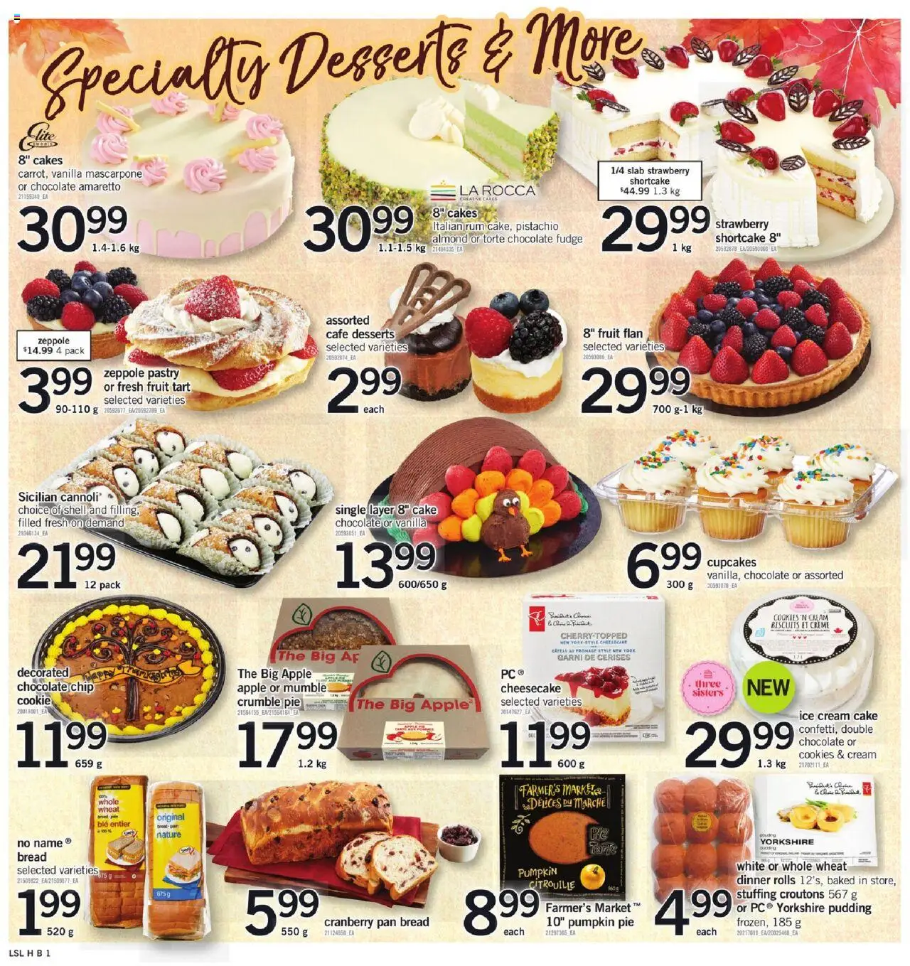 Loblaws flyer valid from 02.10.2025 | Page: 7 | Products: Cookies, Ice cream, Chocolate, Pumpkin