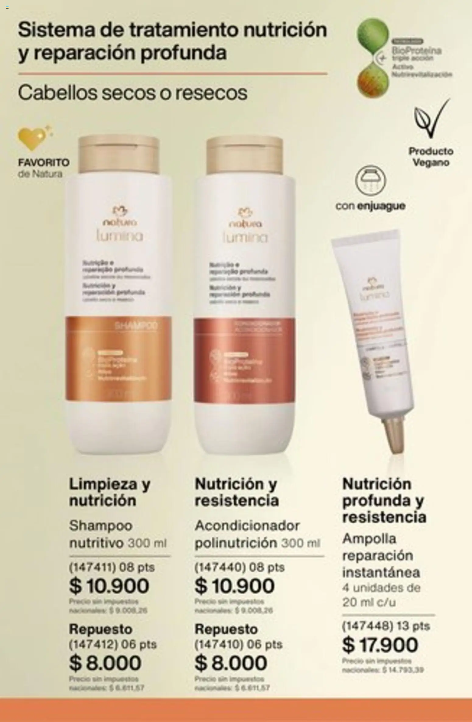 Catálogo Natura Ciclo 16/2025 │ válido desde el 01.11.2025 | Página: 256 | Productos: Shampoo, Acondicionador, Ampolla