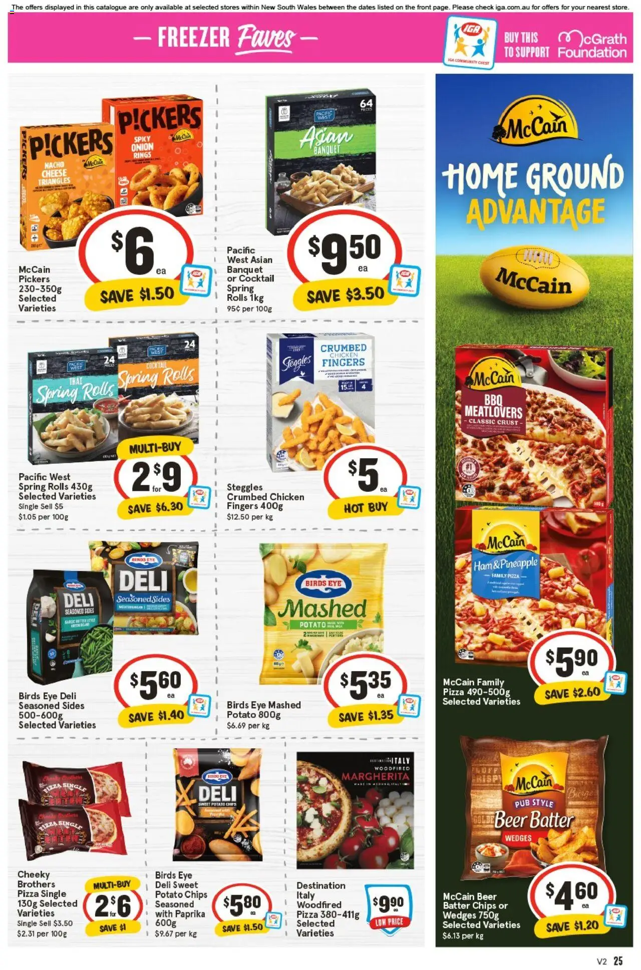 IGA catalogue - valid from 24.09.2025 | Page: 28 | Products: Pizza, Chicken, Chips, Freezer