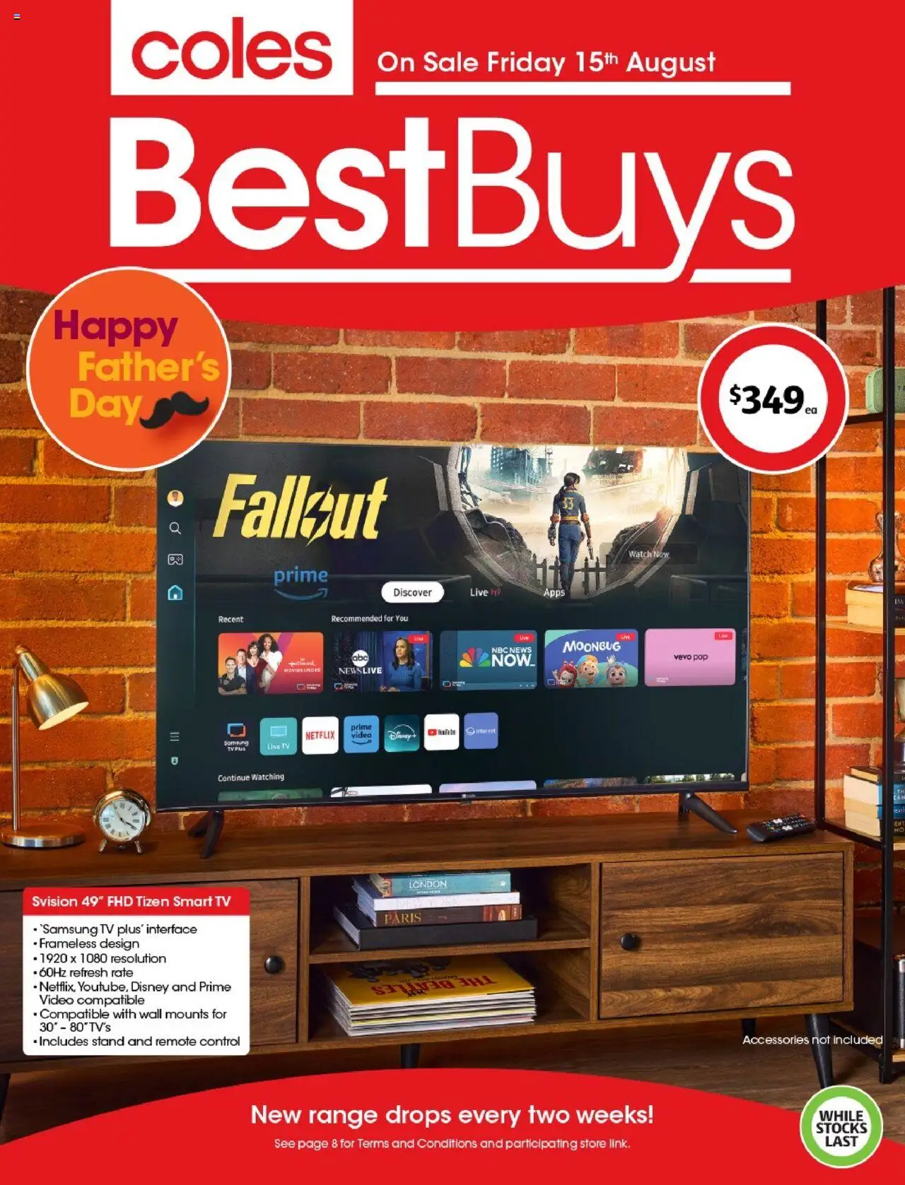 Coles catalogue - valid from 15.08.2025 | Page: 1 | Products: Accessories, Watch, Tv, Remote control