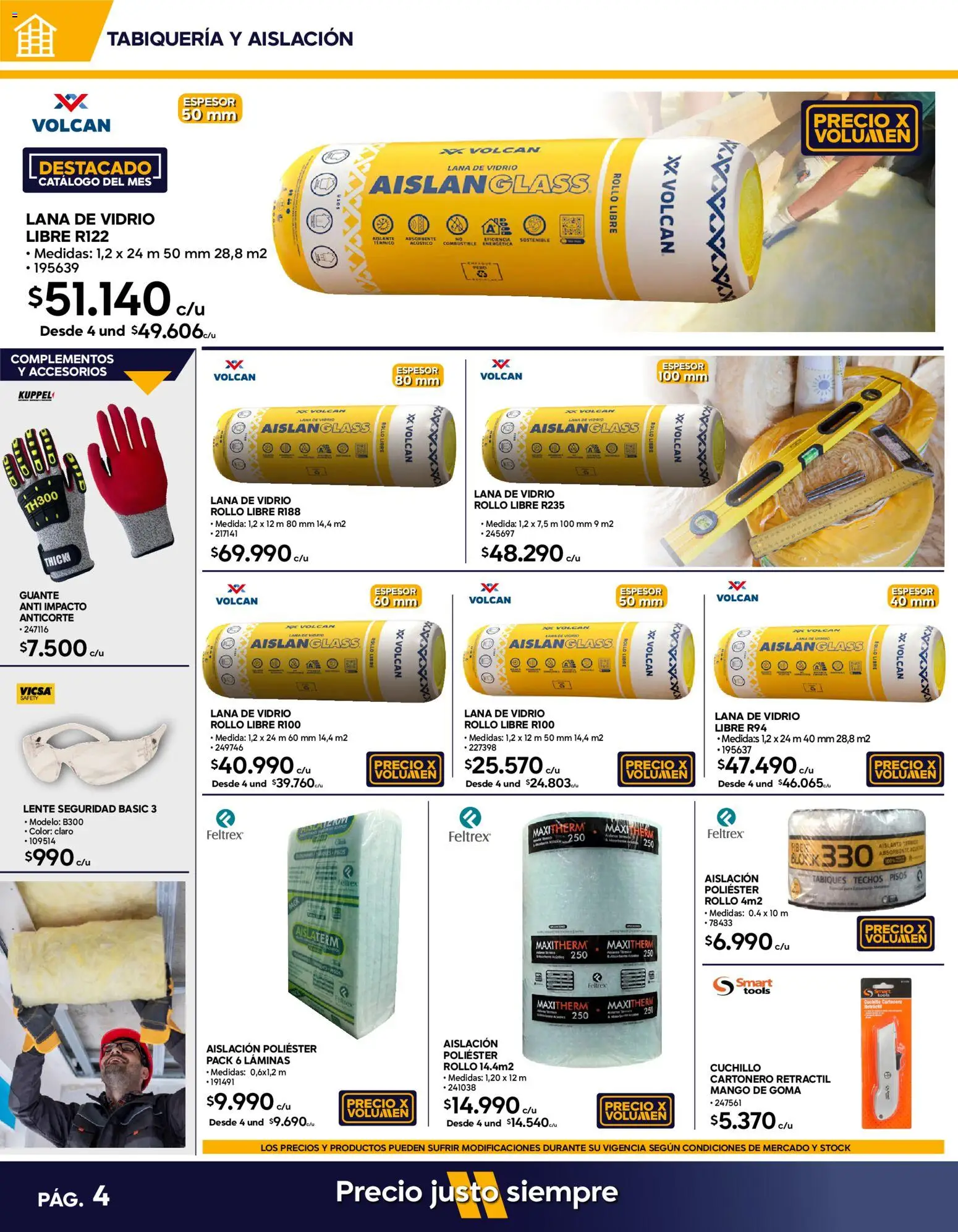 Construmart Ofertas │ válido desde el 01.04.2026 | Página: 4 | Productos: Mango, Cuchillo, Guante