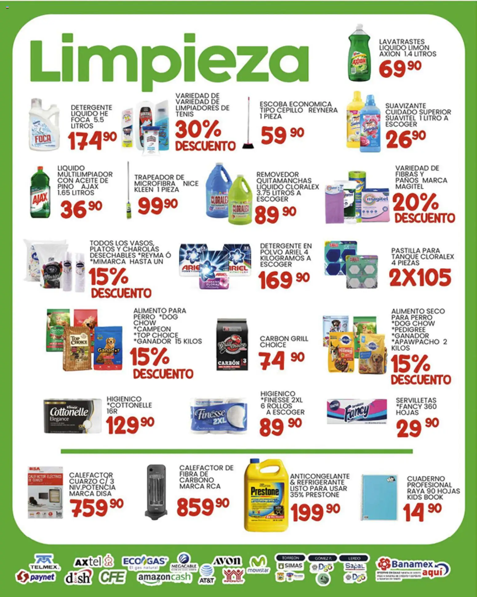 Nuevas ofertas de Alsuper válidas en toda la República Mexicana desde el 16.01.2026. ¡Encuentra las mejores ofertas en Alsuper folleto Laguna! | Página: 5 | Productos: Tenis, Limón, Notebook, Servilletas
