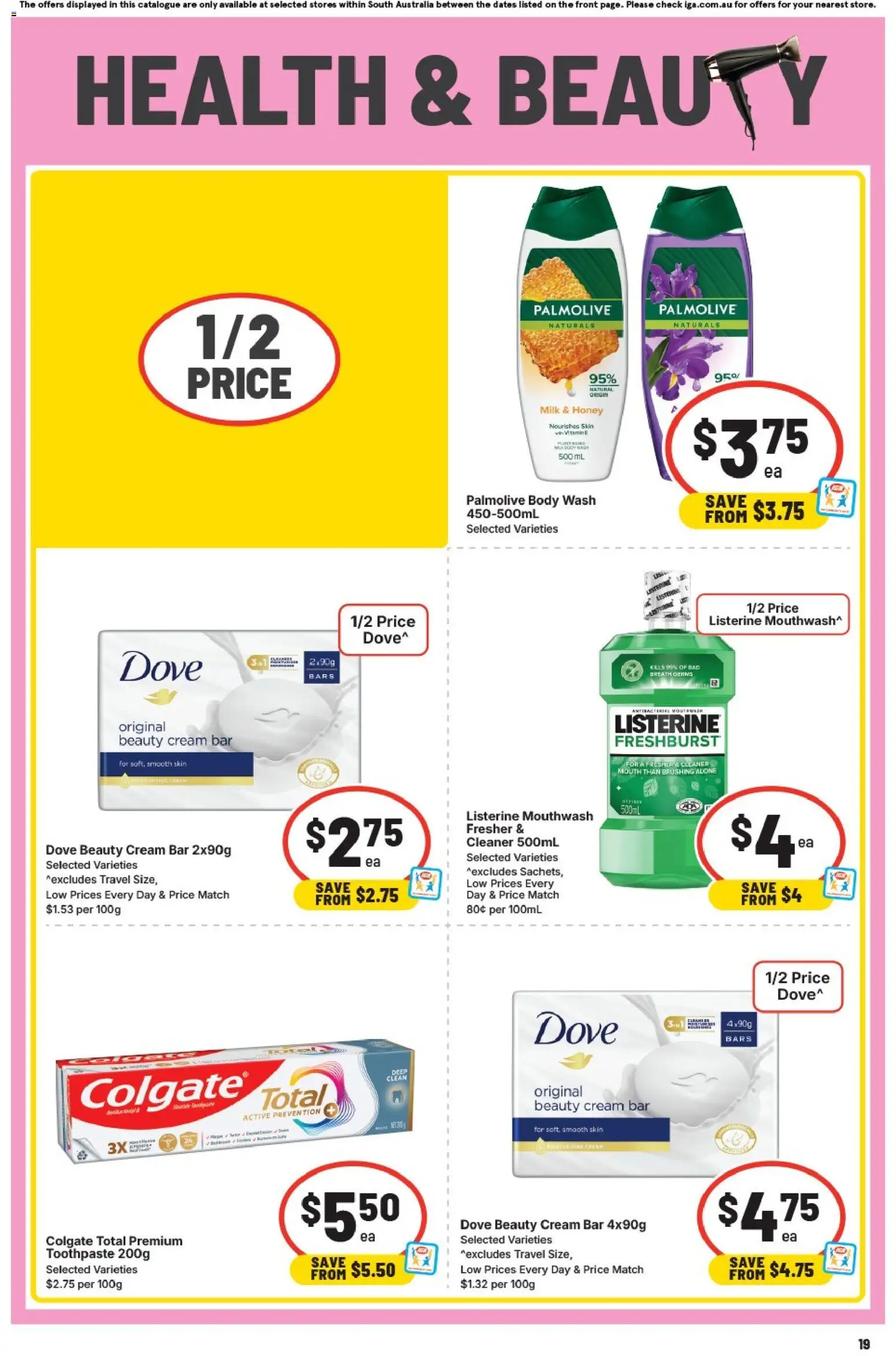 IGA catalogue - valid from 28.01.2026 | Page: 15 | Products: Milk, Honey, Toothpaste, Mouthwash