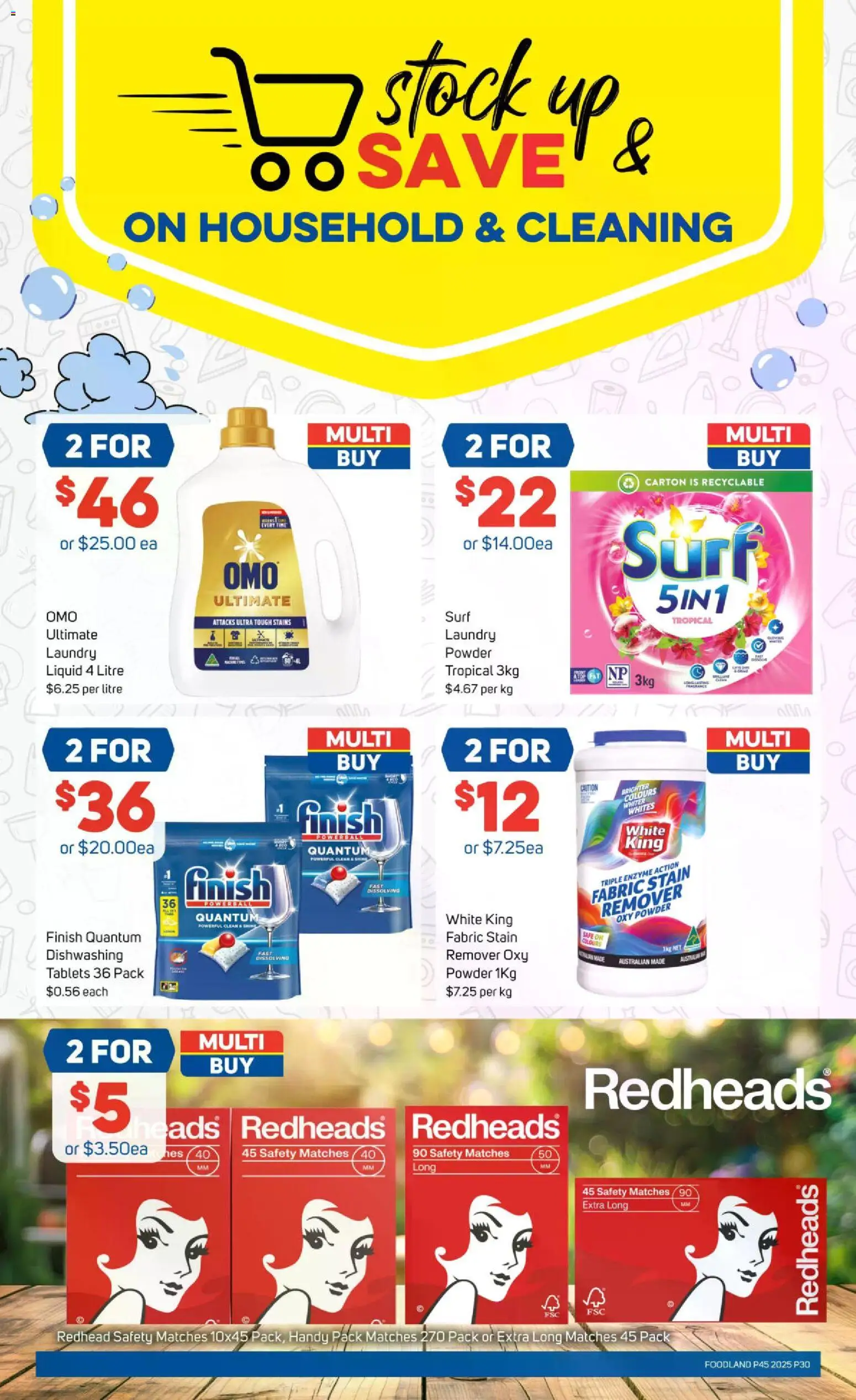 Foodland catalogue - valid from 05.11.2025 | Page: 30 | Products: Household, Powder, Laundry, Tablets